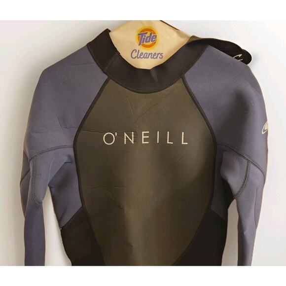 O'Neill Reactor 3/2mm Back Zip Full Wetsuit - Men's - Large / Black/Slate - Picture 5 of 10